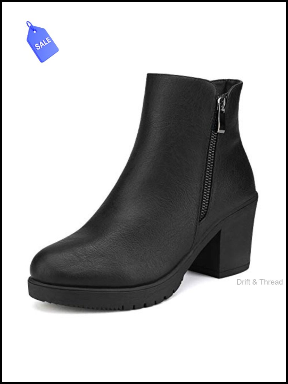 Women's Chunky Heel Platform Ankle Boots